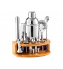 Cocktail Set Bamboo Stand Premium