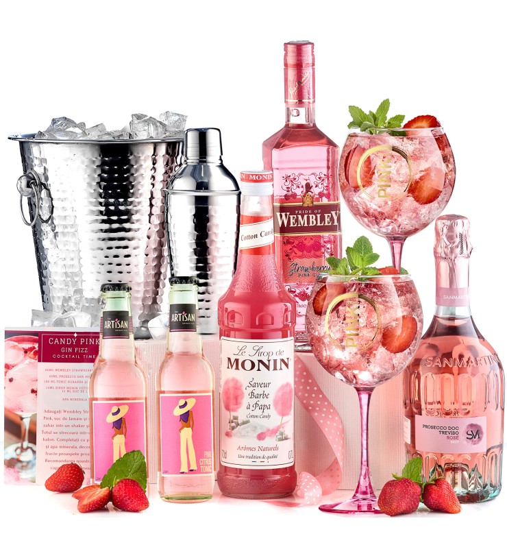 Candy Pink Gin Fizz ...